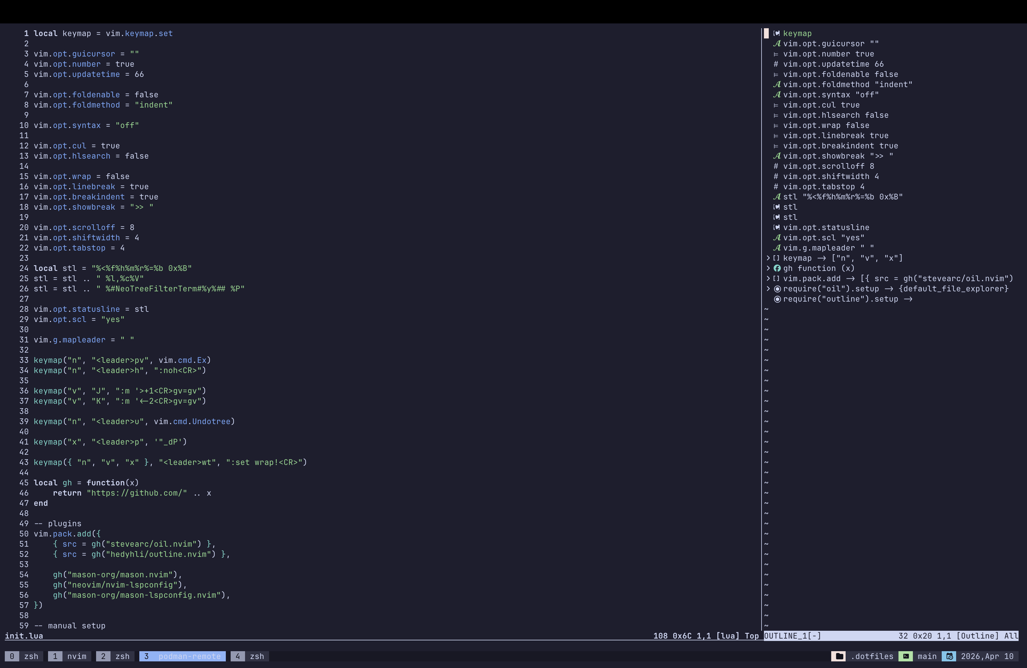 nvim lsp and outline
